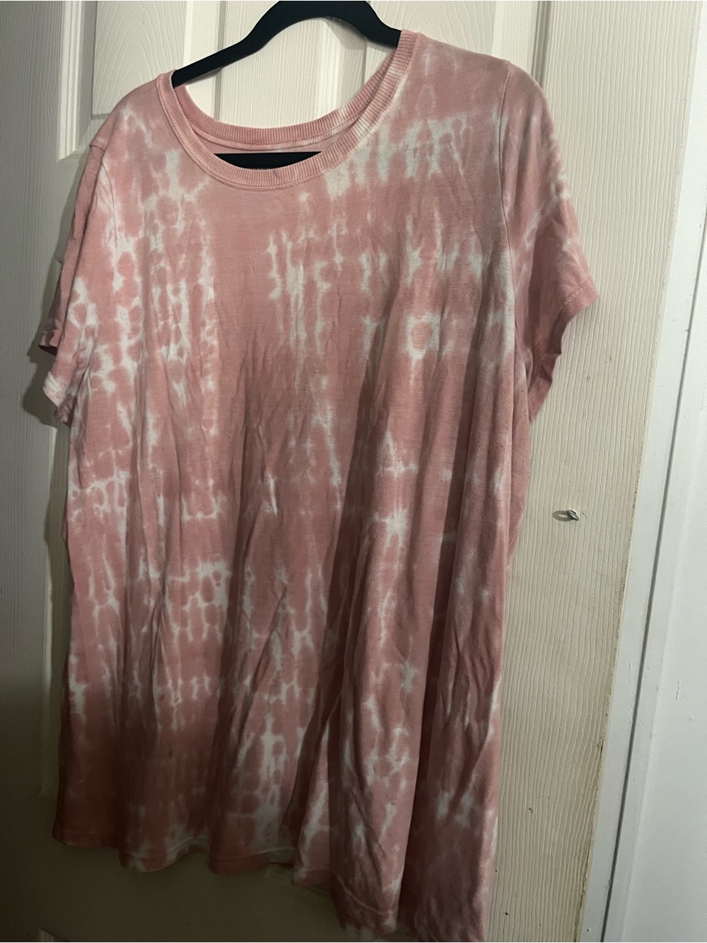torrid Pink and White Tie-Dye Short Sleeve Tee